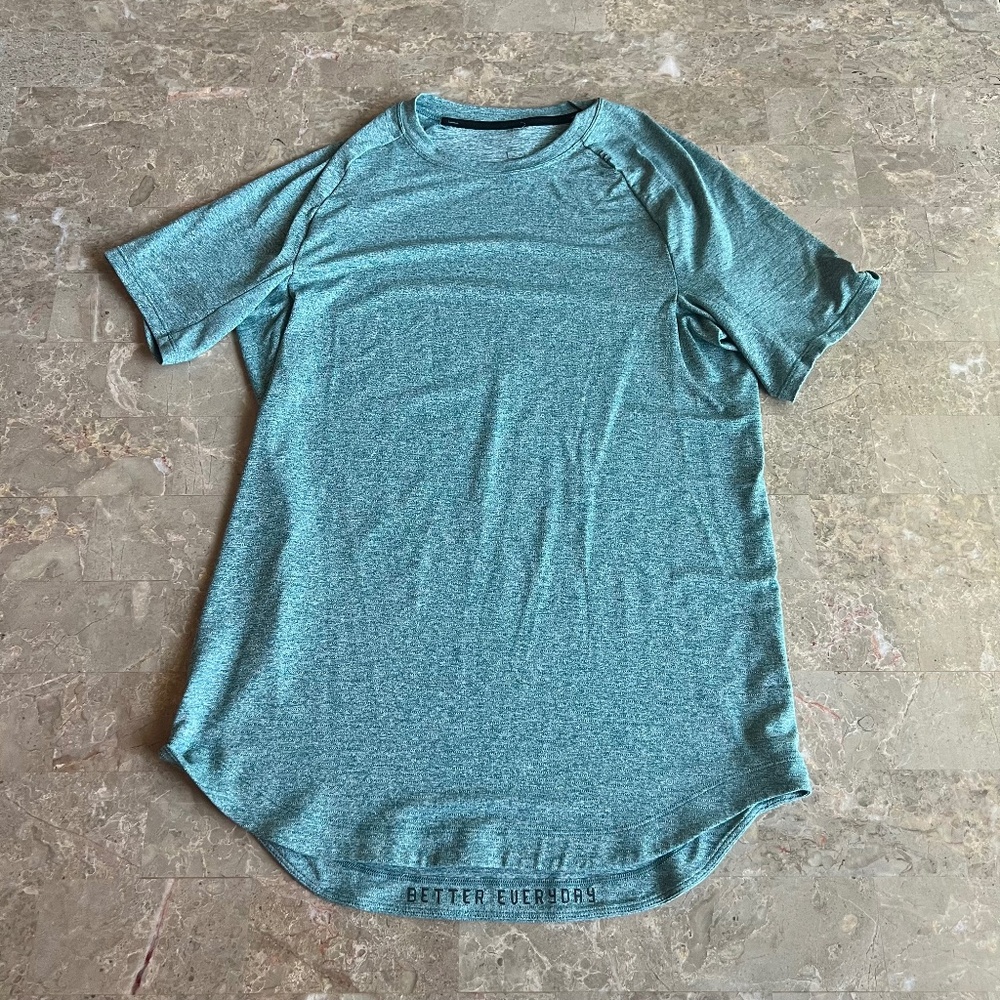 Lululemon Men's Athletic Shirt Blue Medium